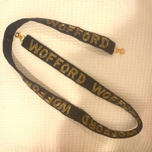 Wofford College beaded purse strap